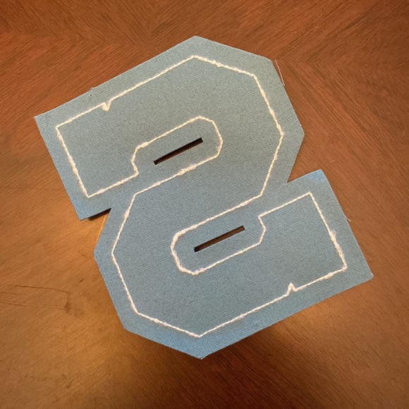 Sew on S patch. Brand new. Green white & blue - Picture 2 of 2